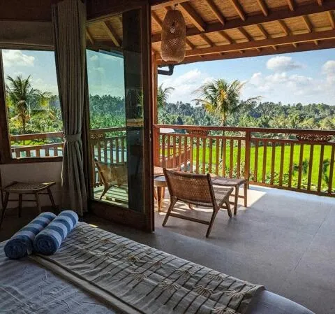Puri Dajuma Terrace Eco Lodge Spa Bali Joglo Bedroom