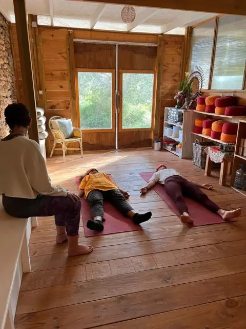 yoga Nidra performing on Yogalife studio mat