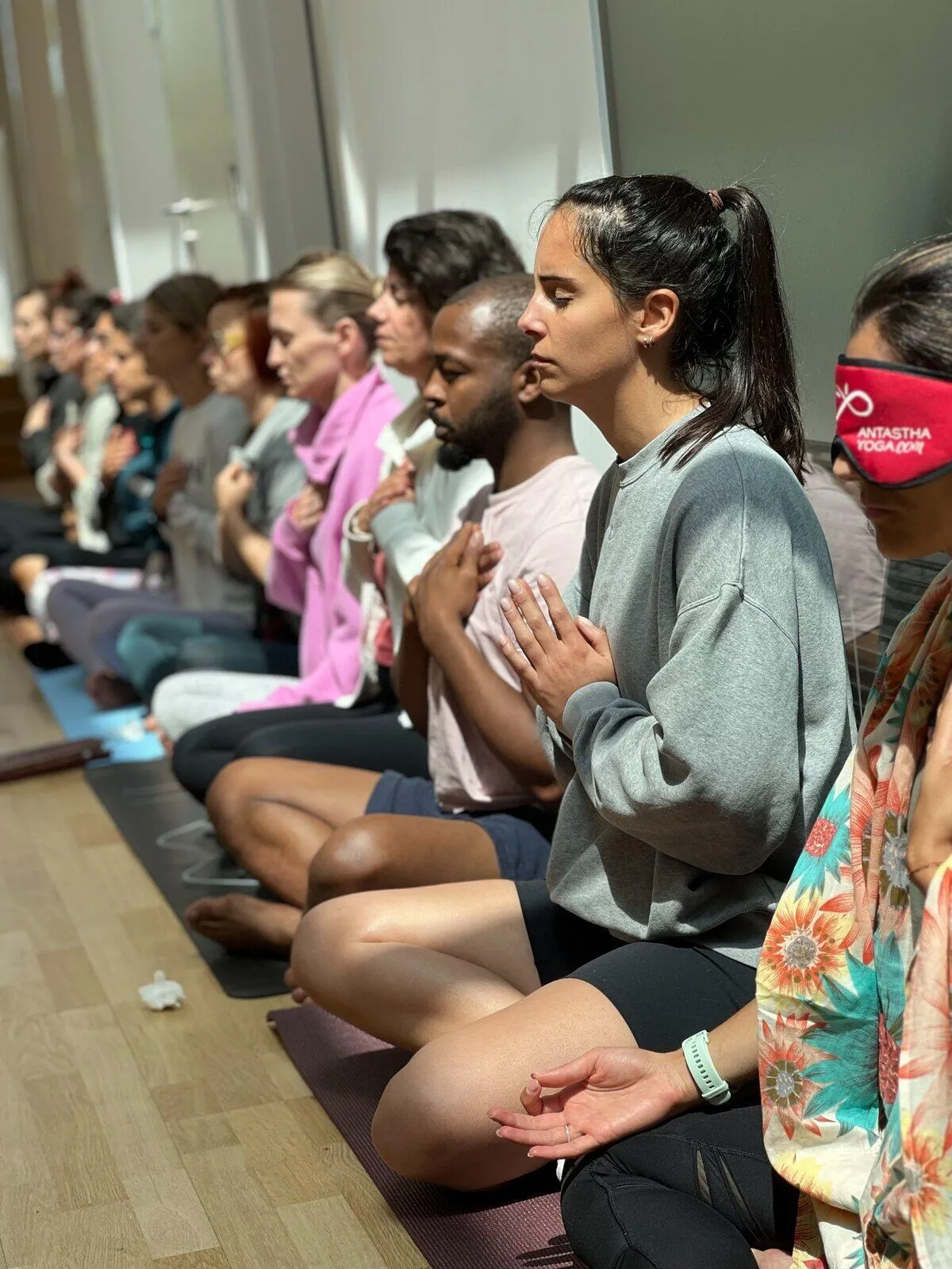 Students Meditating